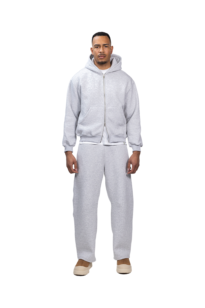 Czy Double Zip Hoodie in Dove