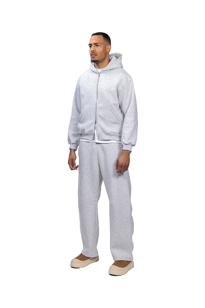 Czy Double Zip Hoodie in Dove