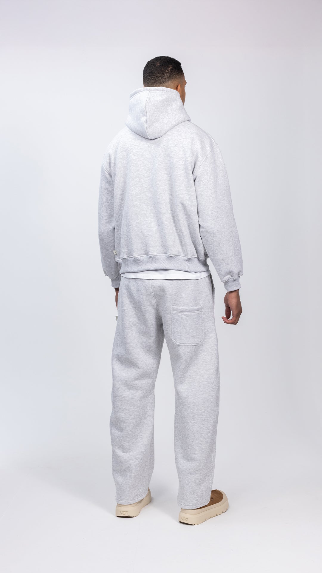 Czy Double Zip Hoodie in Dove