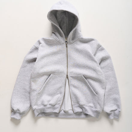 Czy Double Zip Hoodie in Dove