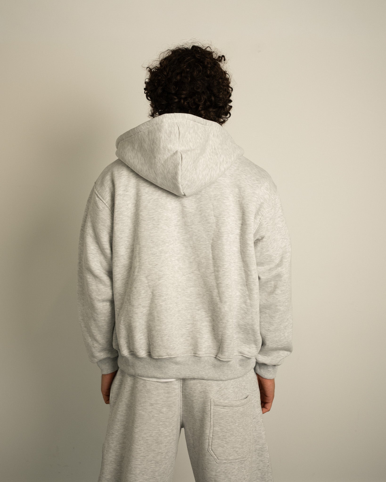 Czy Double Zip Hoodie in Dove